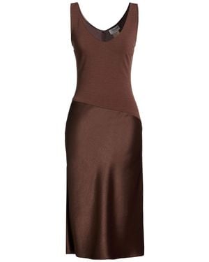 Blumarine Light Midi Dress Acetate, Wool, Elastane - Brown