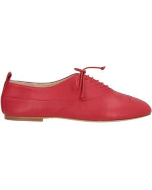 Celine Lace-Up Shoes - Red
