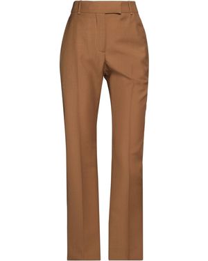 McQueen Camel Trousers Wool, Mohair Wool - Brown
