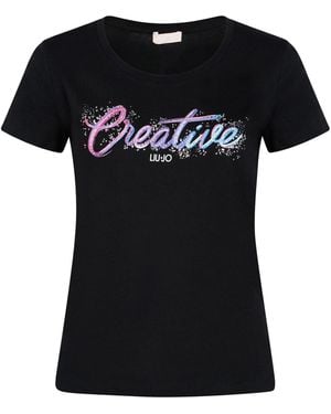 Liu Jo T-Shirt Cotton - Black
