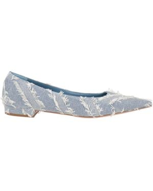 Roberto Festa Ballet Flats Textile Fibers - Blue