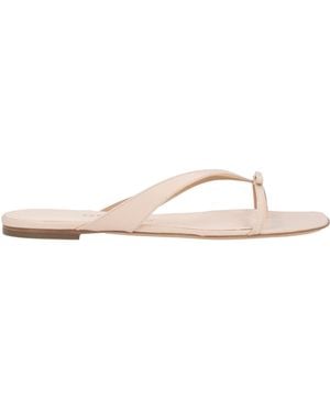 Ferragamo Thong Sandal Leather - White