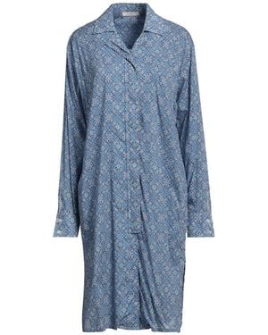 Fedeli Midi Dress Cotton, Elastane - Blue