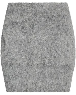 Jucca Mini Skirt Alpaca Wool, Wool, Polyamide, Elastane - Gray
