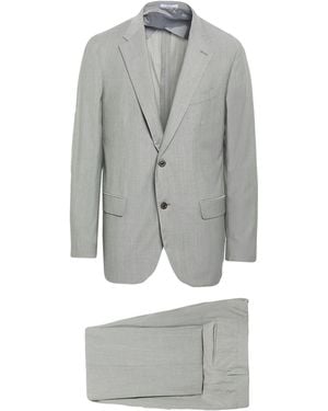 Boglioli Suit Virgin Wool, Lyocell, Elastane - Gray