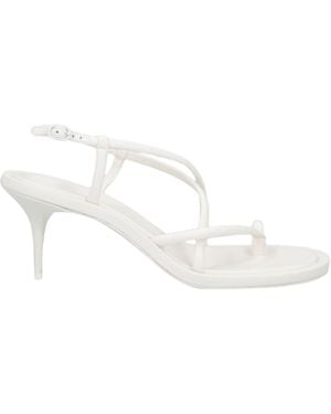 McQueen Toe Post Sandals - White