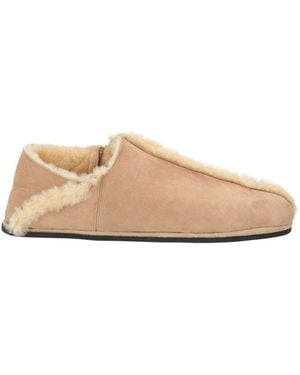 The Row Loafers Leather - Natural