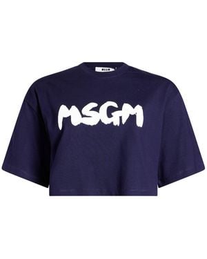 MSGM T-Shirts - Blue