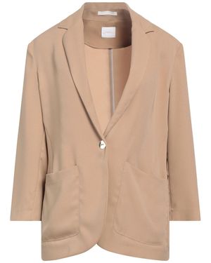 .., merci italia Blazer Polyester, Viscose - Natural