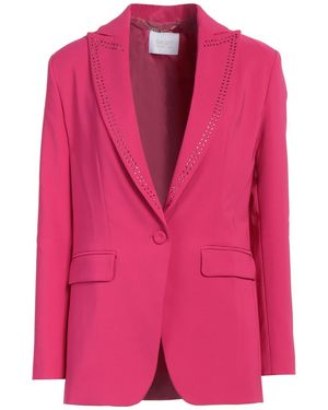 Relish Fuchsia Blazer Polyester, Elastane - Pink