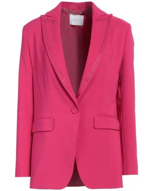 Relish Fuchsia Blazer Polyester, Elastane - Pink