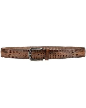 UNIFORM Dark Belt Leather - White