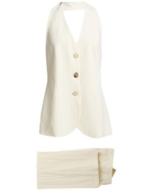 Kocca Ivory Co-Ord Viscose, Linen - White
