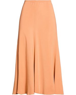 forte_forte Sand Midi Skirt Viscose, Elastane - Orange