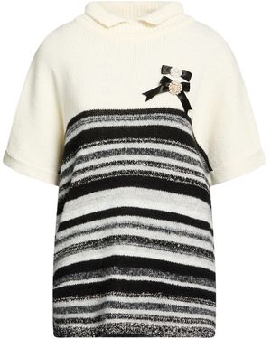 Clips More Sweater Acrylic, Polyester, Cotton, Synthetic Fibers, Wool - White