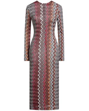 Missoni Fuchsia Midi Dress Viscose, Wool - Purple
