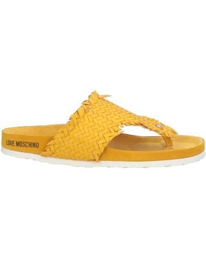 Love Moschino Thong Sandals - Yellow