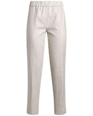 D.exterior Light Pants Viscose, Wool, Polyester, Elastane - Gray