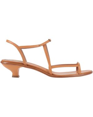 Rose's Roses Camel Sandals Leather - Natural