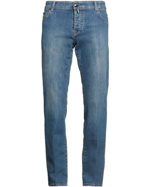 Luigi Borrelli Napoli Jeans Cotton, Elastane - Blue