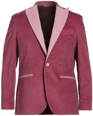 TWENTY-ONE by ANTONIO CARNEVALE Blazer Cotton, Lyocell - Purple