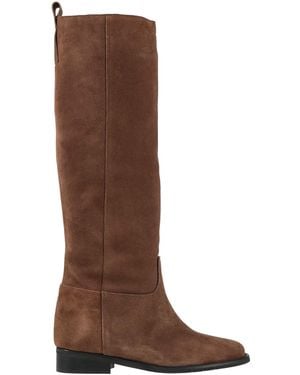 GISÉL MOIRÉ Chocolate Boot Leather - Brown
