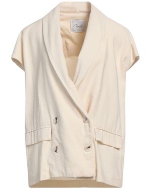 CROCHÈ Blazer Viscose, Polyester - Natural