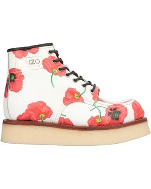 KENZO Ankle Boots - Red