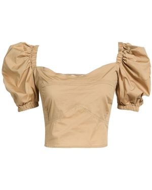 Fly Girl Sand Top Cotton, Elastane - Natural