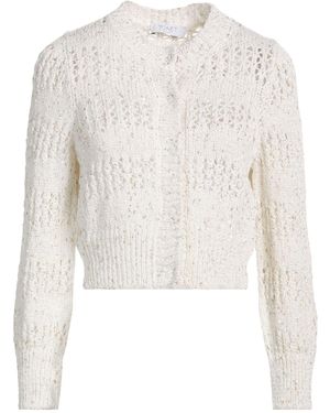 ToneT Ivory Cardigan Cotton, Linen, Polyester, Nylon - White