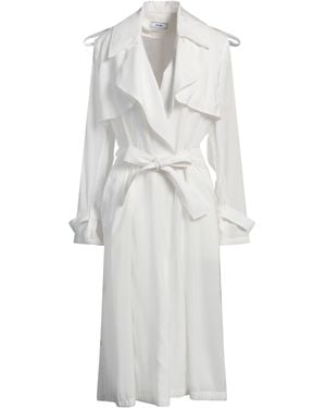 Jijil Overcoat & Trench Coat Viscose, Polyester - White