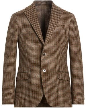 Lardini Camel Blazer Wool - Brown