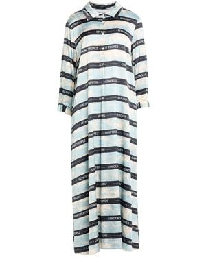 Shirtaporter Midi Dress Silk, Elastane - White