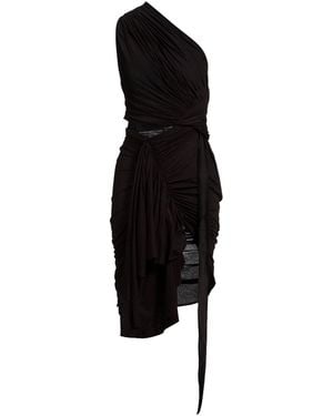 Rick Owens Midi-Kleid - Schwarz