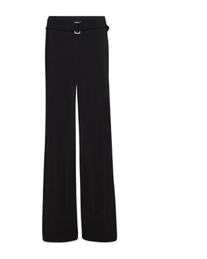 Patrizia Pepe Trousers Polyester, Elastane - Black