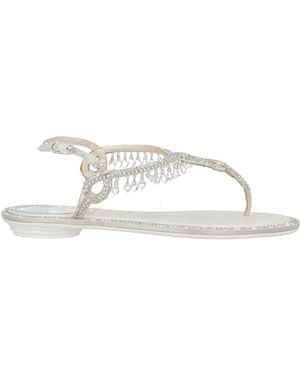 Rene Caovilla Thong Sandals - White