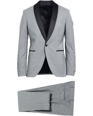 Paoloni Suit Wool, Elastane - Gray