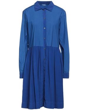 HER SHIRT HER DRESS Mini Dress - Blue