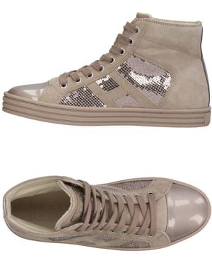 Hogan Rebel Sneakers Soft Leather - Gray