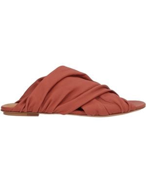 forte_forte Brick Sandals Leather - Brown