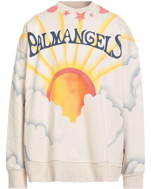 Palm Angels Cream Sweatshirt Cotton - White