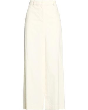 P.A.R.O.S.H. Cream Maxi Skirt Cotton, Lyocell, Elastane - White