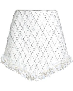 Amen Mini Skirt Polyester - White