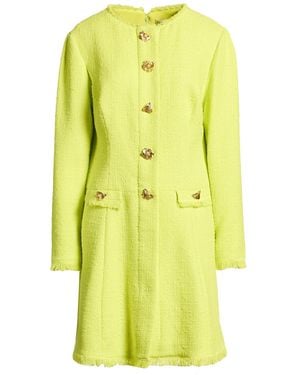 Oscar de la Renta Lime Mini Dress Cotton, Viscose - Yellow