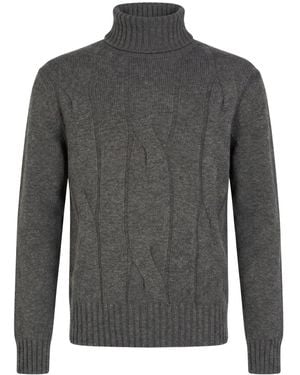 Alpha Studio Rollkragenpullover - Grau