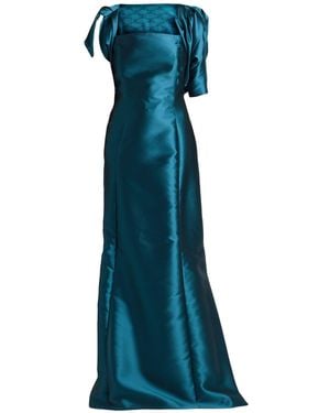 Alberta Ferretti Maxi Dress Polyester, Silk, Polyamide, Elastane - Blue