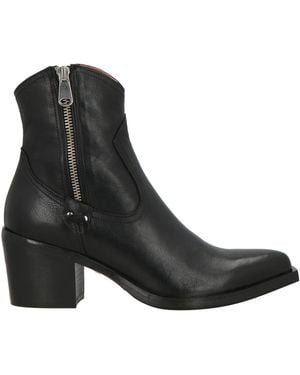 CURIOSITÉ Ankle Boots Leather - Black