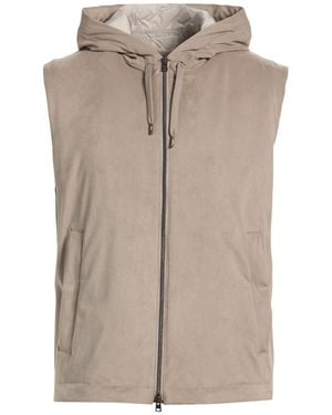 Herno Vest Polyester, Elastane - Brown