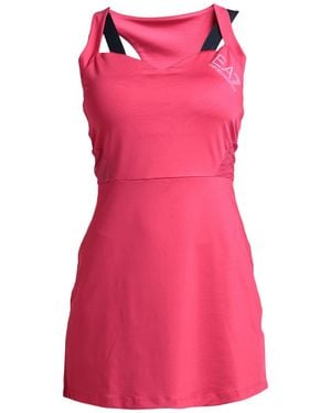 EA7 Fuchsia Mini Dress Polyester, Elastane - Pink