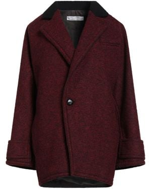 Philosophy Di Lorenzo Serafini Burgundy Coat Virgin Wool, Polyester, Polyamide, Cashmere - Purple